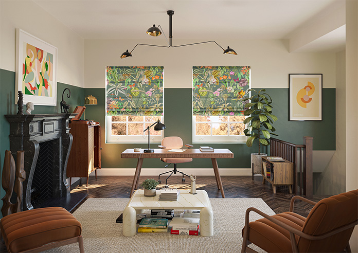 Barbados, Lush Green - Twist&Fit Roman Blind - Image 8